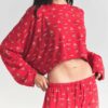 SKIMS SLEEP CROPPED LONG SLEEVE AND PANT SET SKIMS SLEEP CROPPED LONG SLEEVE AND PANT SET