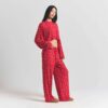 SKIMS SLEEP CROPPED LONG SLEEVE AND PANT SET SKIMS SLEEP CROPPED LONG SLEEVE AND PANT SET