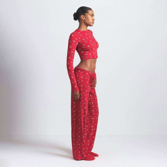 SKIMS SLEEP SUPER CROPPED LONG SLEEVE SKIMS SLEEP SUPER CROPPED LONG SLEEVE