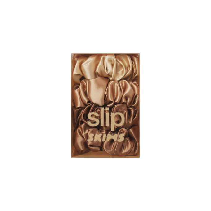 SLIP X SKIMS PURE SILK LARGE SCRUNCHIES 4-PACK