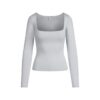 SMOOTH LAYERS SQUARE NECK TOP SMOOTH LAYERS SQUARE NECK TOP