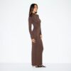 SMOOTH LAYERS TURTLENECK LONG DRESS