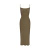 SOFT LOUNGE MIDI SLIP DRESS