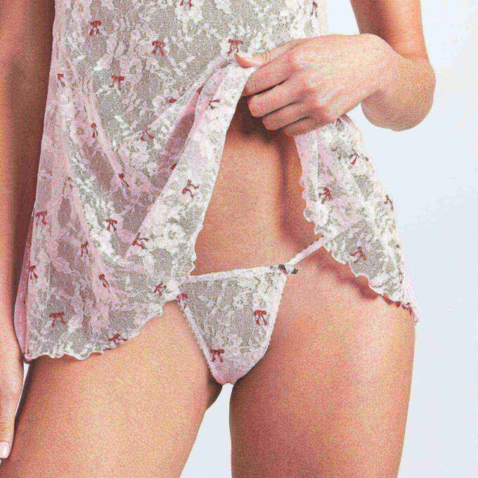 STRETCH LACE SLIP AND THONG SET STRETCH LACE SLIP AND THONG SET