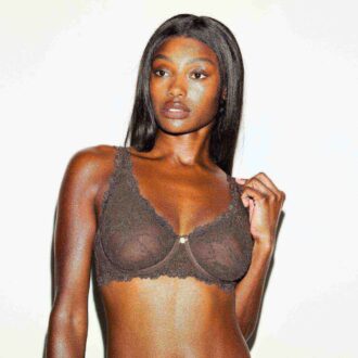 STRETCH LACE UNLINED FULL COVERAGE BRA