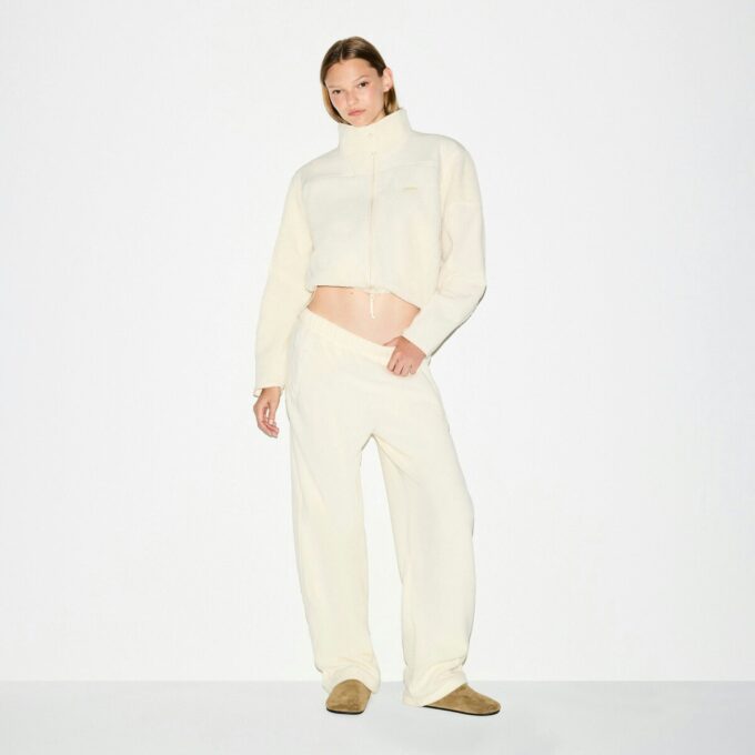 TEDDY BOXY ZIP UP JACKET TEDDY BOXY ZIP UP JACKET