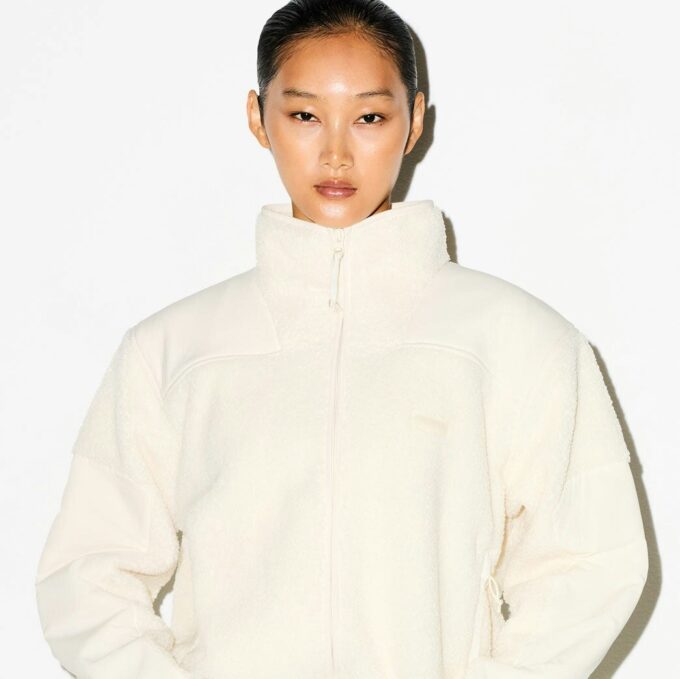 TEDDY BOXY ZIP UP JACKET TEDDY BOXY ZIP UP JACKET