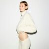 TEDDY FUNNEL NECK CROPPED JACKET TEDDY FUNNEL NECK CROPPED JACKET