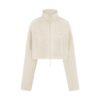 TEDDY FUNNEL NECK CROPPED JACKET TEDDY FUNNEL NECK CROPPED JACKET