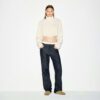 TEDDY FUNNEL NECK CROPPED JACKET TEDDY FUNNEL NECK CROPPED JACKET