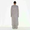 TEXTURED KNIT LONG CARDIGAN