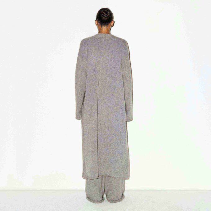 TEXTURED KNIT LONG CARDIGAN