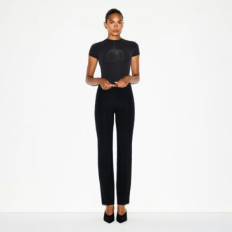 THE ESSENTIAL COLLECTION HIGH-WAISTED PINTUCK STRAIGHT LEG PANT