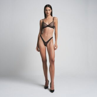 ULTRA FINE MESH MICRO DIPPED THONG