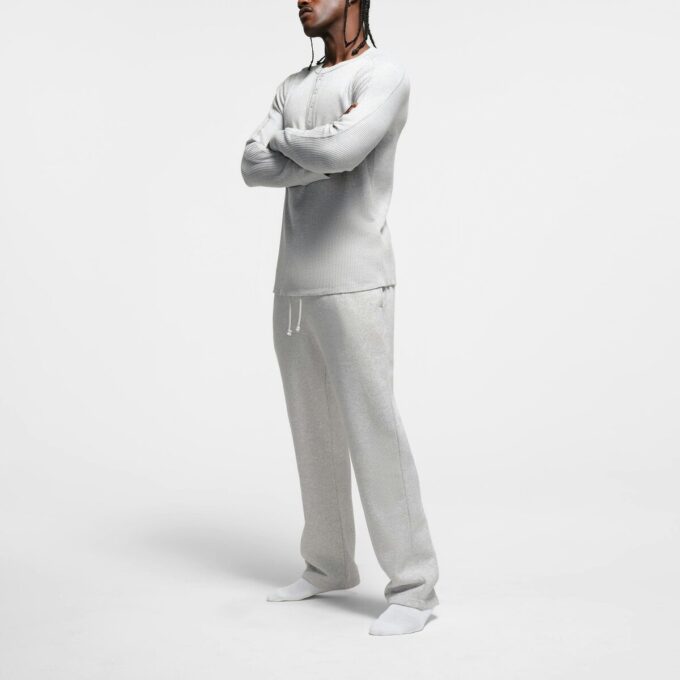 WAFFLE MENS SLIM LONG SLEEVE HENLEY WAFFLE MENS SLIM LONG SLEEVE HENLEY