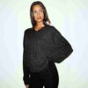 WOOL CASHMERE OVERSIZED V NECK SWEATER WOOL CASHMERE OVERSIZED V NECK SWEATER