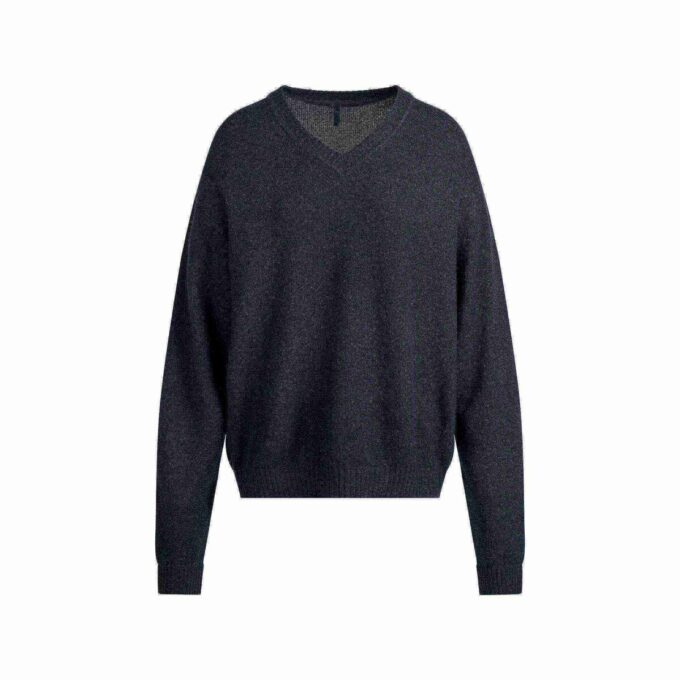 WOOL CASHMERE OVERSIZED V NECK SWEATER WOOL CASHMERE OVERSIZED V NECK SWEATER