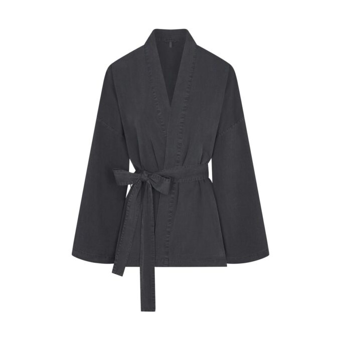 WOVEN LOUNGE OVERSIZED WRAP TOP WOVEN LOUNGE OVERSIZED WRAP TOP