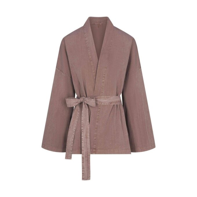 WOVEN LOUNGE OVERSIZED WRAP TOP WOVEN LOUNGE OVERSIZED WRAP TOP